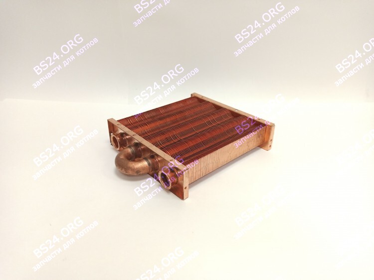 Теплообменник отопления без фитингов (180 мм) 85 FIN (130-200 HSG/ICH/MSC)(3318108610, 3318108640) DAEWOO EM021-180-02 