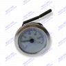 Термометр капиллярный круглый хромированное кольцо d 52 мм,  длина капилляра 550 мм, 0-120С ST002 