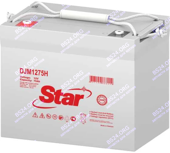 Аккумулятор STAR 12B 75A DJM1275H 