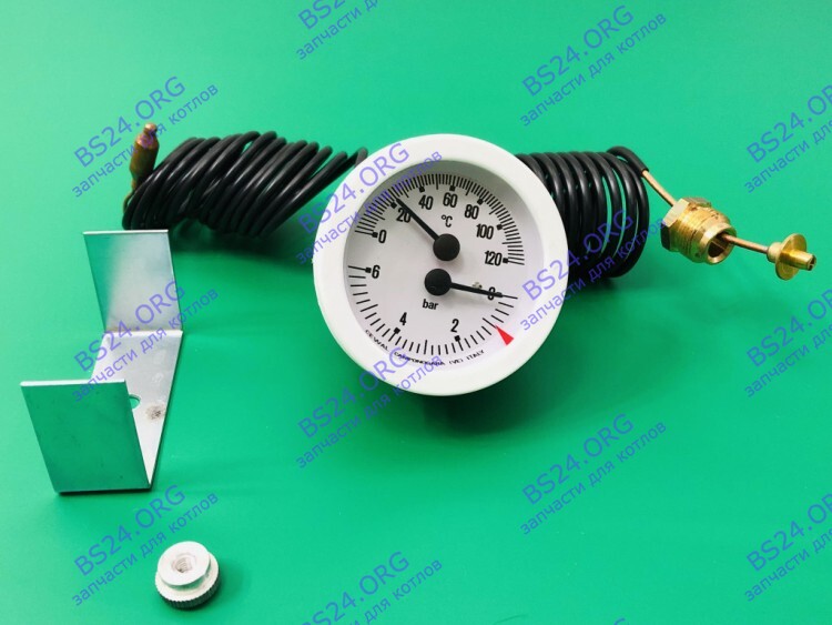 Термоманометр 0-6 bar 0-120C  (36400790) FERROLI PEGASUS F3 39806020 