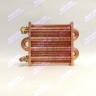 Теплообменник отопления с фитингами (180 мм) 85 FIN (130-200 HSG/ICH/MSC)(3318108610, 3318108640) DAEWOO EM021-180-02-Фитинг-Комп 