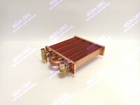 Теплообменник отопления с фитингами (180 мм) 85 FIN (130-200 HSG/ICH/MSC)(3318108610, 3318108640) DAEWOO
