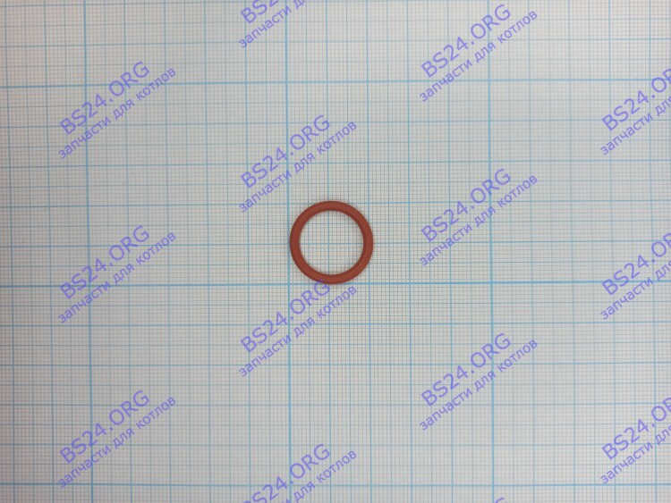 Кольцо уплотнительное O-RING (P-16) SILICON красное (фильтр воды, соединение входа воды, соединение обратки отопления) RINNAI 440000895 