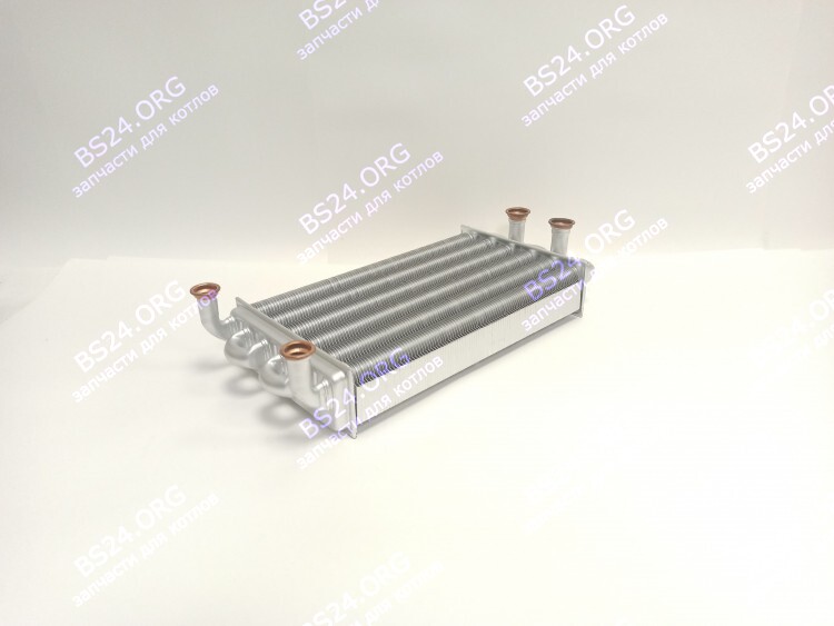 Теплообменник битермический 300 мм (295 мм внутри) Ferroli DOMIproject C/F32 (39819670, 37404120, 39819910, 37404311) EB042-300 