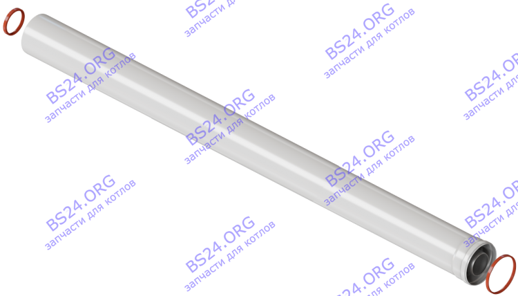 Удлинитель коаксиальный Ø60/100 L=1500мм Y-15MAL 